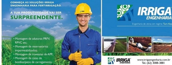 Conheça as soluções IRRIGA ENGENHARIA Conheça as soluções IRRIGA ENGENHARIA